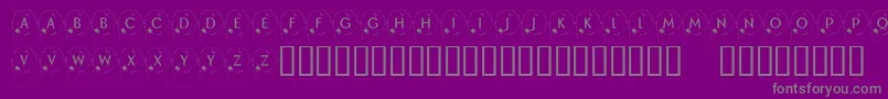 KrHappyNewYear2002 Font – Gray Fonts on Purple Background