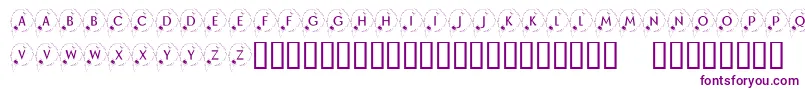 KrHappyNewYear2002 Font – Purple Fonts on White Background