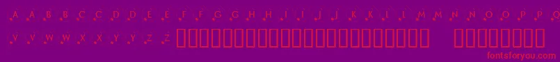 KrHappyNewYear2002 Font – Red Fonts on Purple Background
