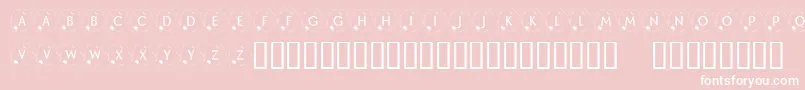 KrHappyNewYear2002 Font – White Fonts on Pink Background
