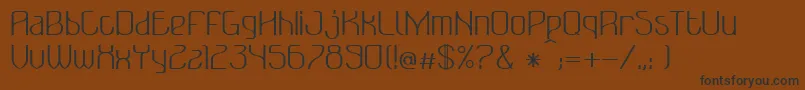 BonzerBruxellesRegular Font – Black Fonts on Brown Background