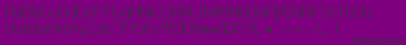 BonzerBruxellesRegular Font – Black Fonts on Purple Background
