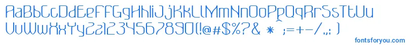 BonzerBruxellesRegular Font – Blue Fonts on White Background