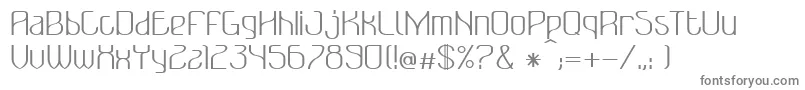 BonzerBruxellesRegular Font – Gray Fonts on White Background