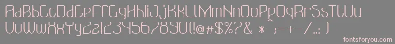 BonzerBruxellesRegular Font – Pink Fonts on Gray Background
