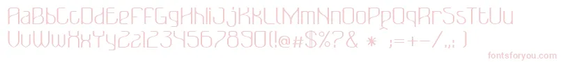 BonzerBruxellesRegular-fontti – vaaleanpunaiset fontit valkoisella taustalla
