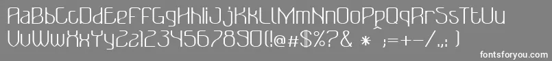 BonzerBruxellesRegular Font – White Fonts on Gray Background