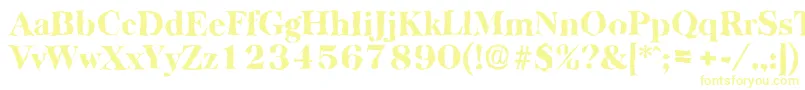 BaskervillerandomHeavyRegular Font – Yellow Fonts