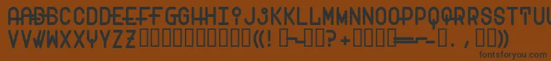 Transam Font – Black Fonts on Brown Background