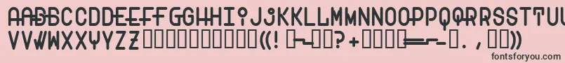Transam Font – Black Fonts on Pink Background