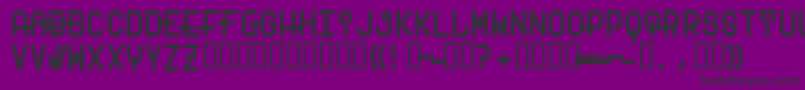 Transam Font – Black Fonts on Purple Background