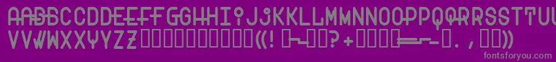 Transam Font – Gray Fonts on Purple Background