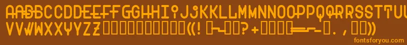 Шрифт Transam – оранжевые шрифты на коричневом фоне