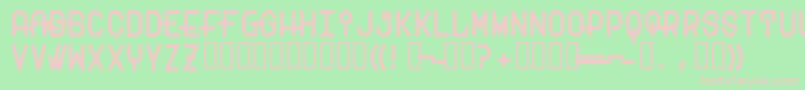 Transam Font – Pink Fonts on Green Background