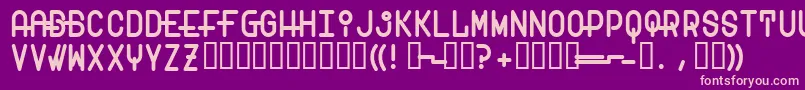 Transam Font – Pink Fonts on Purple Background