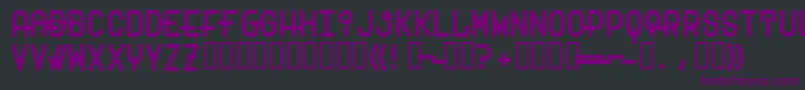 Transam Font – Purple Fonts on Black Background