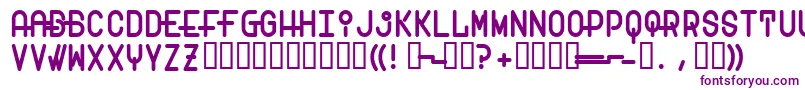 Transam-Schriftart – Violette Schriften