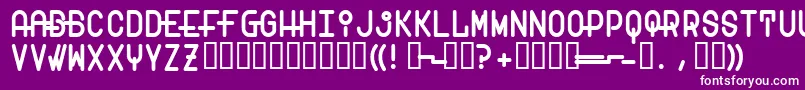 Transam Font – White Fonts on Purple Background