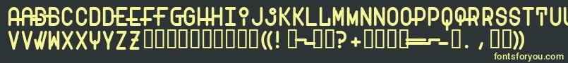 Transam Font – Yellow Fonts on Black Background