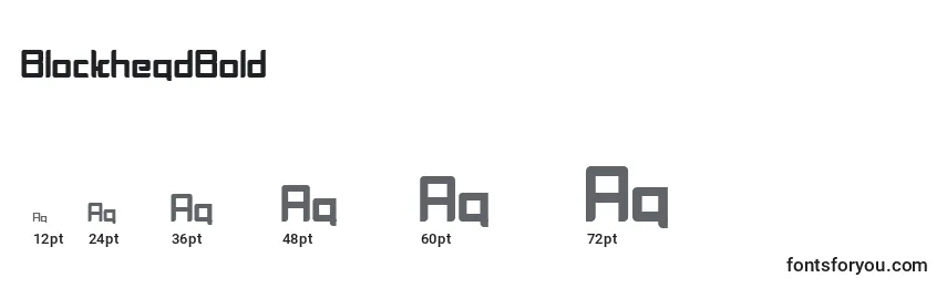 BlockheadBold Font Sizes