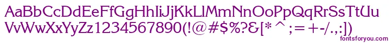 KorinnaRegularBt Font – Purple Fonts on White Background