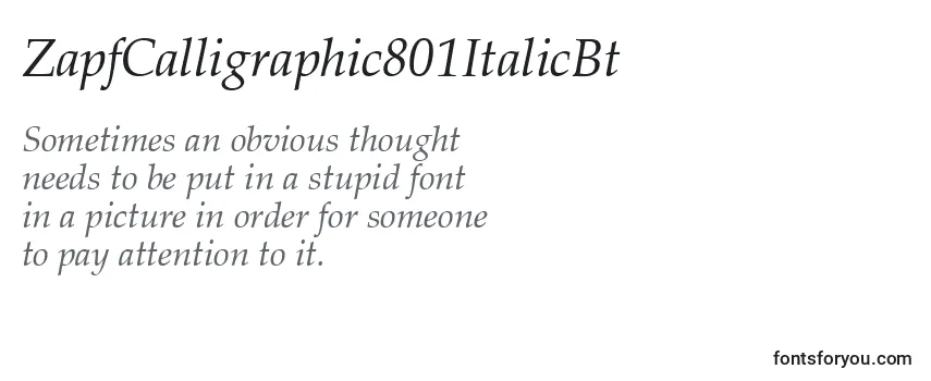 ZapfCalligraphic801ItalicBt-fontti