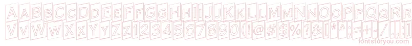 フォントACoppergothcmupotl – 白い背景にピンクのフォント