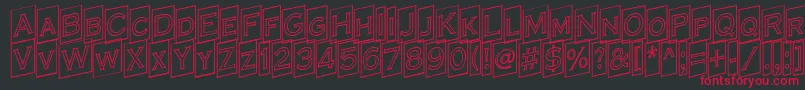 ACoppergothcmupotl Font – Red Fonts on Black Background