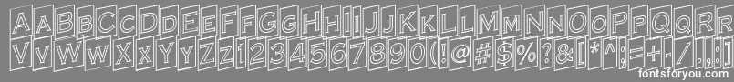 ACoppergothcmupotl Font – White Fonts on Gray Background