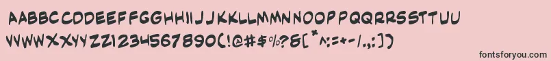 Maskr Font – Black Fonts on Pink Background