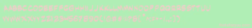 Maskr Font – Pink Fonts on Green Background