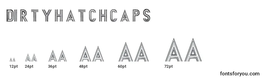 Размеры шрифта Dirtyhatchcaps