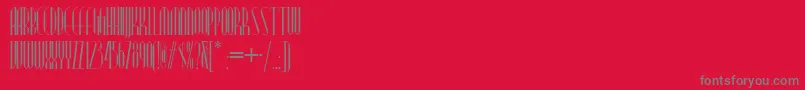 Modern Typography Nf Font – Gray Fonts on Red Background