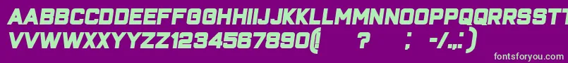 More about ClosenessBoldItalic Font ClosenessBoldItalic Font – Green Fonts on Purple Background