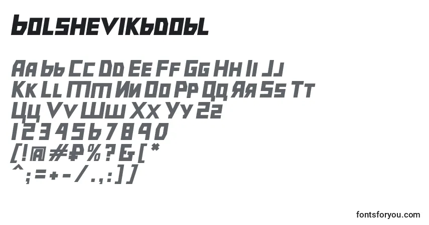 Bolshevikbdobl Font – alphabet, numbers, special characters