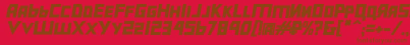 Bolshevikbdobl Font – Brown Fonts on Red Background