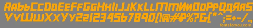 More about Bolshevikbdobl Font Bolshevikbdobl Font – Orange Fonts on Gray Background