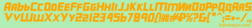 Lisätietoja Bolshevikbdobl-fontista Bolshevikbdobl-fontti – oranssit fontit vihreällä taustalla