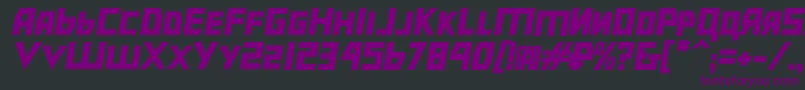 Weitere Informationen zur Bolshevikbdobl-Schriftart Bolshevikbdobl-Schriftart – Violette Schriften auf schwarzem Hintergrund