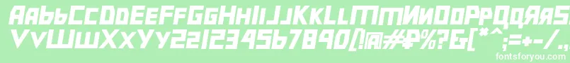 Bolshevikbdobl Font – White Fonts on Green Background