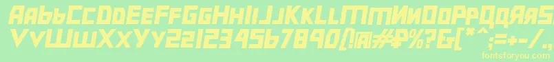 Подробнее о шрифте Bolshevikbdobl Шрифт Bolshevikbdobl – жёлтые шрифты на зелёном фоне
