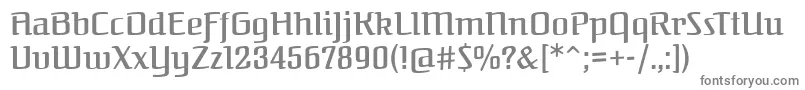 Шрифт FederantRegular – серые шрифты на белом фоне