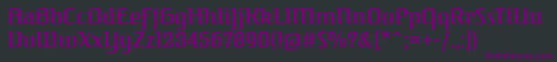 FederantRegular Font – Purple Fonts on Black Background