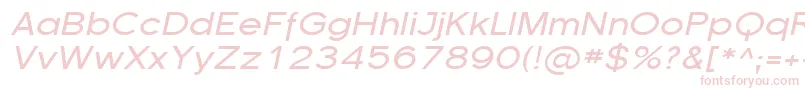 FlorencesansExpItalic Font – Pink Fonts on White Background