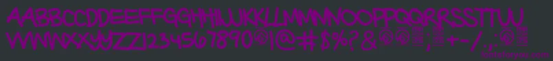 BarterwithagypsyRegular Font – Purple Fonts on Black Background