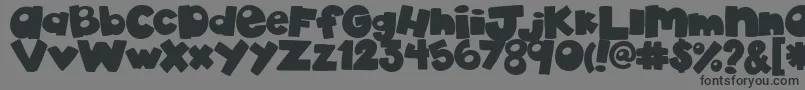 AkadylanPlain Font – Black Fonts on Gray Background