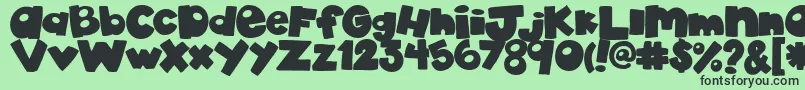 AkadylanPlain Font – Black Fonts on Green Background