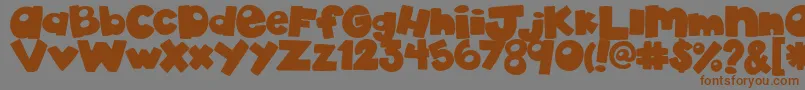 AkadylanPlain Font – Brown Fonts on Gray Background