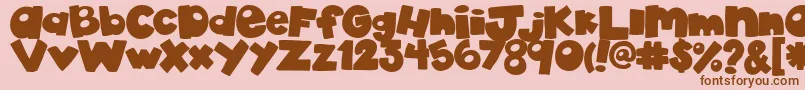 AkadylanPlain Font – Brown Fonts on Pink Background