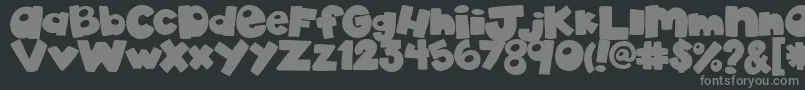AkadylanPlain Font – Gray Fonts on Black Background